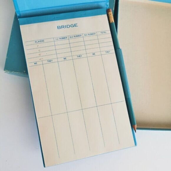 Vintage Unused Bridge Pad - Robert Laessig Florals Notepad Score Card NIB - Picture 6 of 7